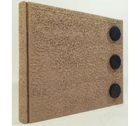 ALBUM FOTOGRAFICO DESIGN COLOR TERRA 3 BOTTONI LEGNO WENGE 60 FOTO CRESIMA NOZZE
