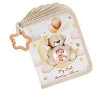 Album fotografico di famiglia per bambini, primo album di famiglia per bambini, morbido, tema orso, libro dei ricordi, fratelli e genitori