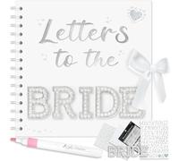 Album fotografico fai da te, Letters to the Bride, 20 pagine nere, album fotografici, fai da te, adesivi in pizzo e pennarelli, regalo per matrimonio