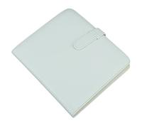 Album Fotografico in Pelle PU con 256 Tasche, Fodera Interna in Plastica PVC 256 Tasche Album Fotografico per Biglietti da Visita per Biglietti Cinematografici (Bianco)