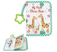 Album Fotografico in Tessuto Morbido,Libro Fotografico Commemorativo della Crescita,Il Primo Libro Commemorativo in Tela Morbida,Conserva i Preziosi Ricordi di Famiglia Verde Tokaneit