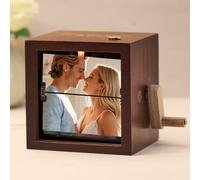 Album Fotografico Manovella Personalizzati Flipbook Cornice Personalizzabile con Luce & Musica Decorazione Casa Regali L'anniversario Regalo Compleanno Regali Fidanzato