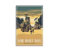 Album fotografico moderno per famiglia, decorazione da parete per camera da letto, poster di viaggio con vista panoramica sulla baia di San Josef, stampa su tela, 30 x 45 cm