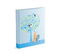 Mareli Album Fotografico Nascita Bambino 20x25 Albero della Vita, Celeste, con Argento