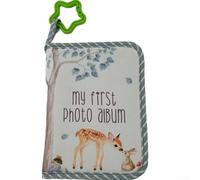 Album fotografico per bambini, design coreano, con disegno di cervo e coniglio, per conservare sistematicamente le foto della crescita del neonato e le pietre miliari