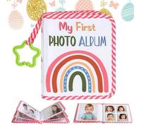 Album fotografico per bambini | Libro dei ricordi per bambini, album con stampa arcobaleno con gancio a stella per il primo compleanno viaggio festa del papà festa della mamma