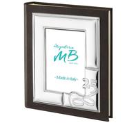 Album Fotografico per il Venticinquesimo Anniversario di Matrimonio con Cornice Personalizzabile con Incisione dei Nomi dei Festeggiati