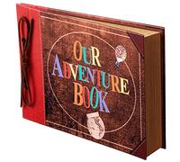 Album fotografico per scrapbooking, il nostro libro di avventura, con parole in rilievo, copertina rigida, album di ritagli per film, viaggi, anniversari, matrimoni, viaggi, baby shower, ecc. (libro