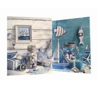 Album fotografico Photo Album Tema Mare a tasche 13x18 per 200 foto senza memo con scatola - 1 pz.