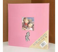 Album fotografico porta foto vari formati 18 anni argento 30 fogli 31x31 Rosa