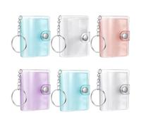 album fotografico, portatile, vintage, ciondolo a forma di ciondolo, 6 pezzi, portachiavi, album di ritagli, per album di ritagli, per conservare la memoria, per bambini