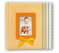 ALBUM FOTOGRAFICO RIBBON 30 FOGLI 31X31 CON VELINA COPERTINA PINK/ORANGE