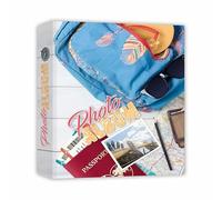 Album Fotografico Tema Estate 3 Modelli Assortiti Foto 13x19 Album a Tasche 300 Foto 13x18, disponibile in Fantasie Estive Varie Memo Incluse e Spazio Porta CD (Estivo, Zaino)
