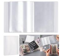 Album fotografico trasparente formato A6, per fustelle e libri, 40 pagine trasparenti per fustelle e timbri, in plastica trasparente, per fustelle, stencil, goffratura e artigianato