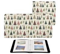 Album fotografico universitario con alberi di Natale a quadri di bufalo per foto di tutte le dimensioni, pagine autoadesive, 10 x 15 cm, 12 x 17 cm, 15 x 20 cm