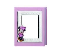 Album Fotografico Valenti Minnie, 25x30 cm, Rosa e Argento con Cornice Decorata