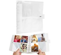 Album Fotograficocon 200 Tasche, Mini Album da 7,6 cm per Collezione di Foto, Copertina Brillante e Glitterata, per Conservare e Proteggere le Immagini, Design Elegante e Pratico