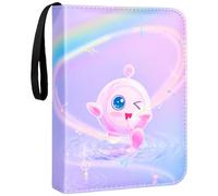 Album Gioco Carte - Raccoglitore Cartes gioco Maniche 400 Tasche Libro Porta Carte, Album di Cartes Collezionabili Trasparente Impermeabile 50 Pagine, Azzurro chiaro