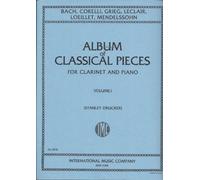 Album of Classical Pieces for Clarinet and Piano