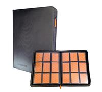 Album per carte collezionabili con cerniera | Binder TCG 4 tasche, 2x2 con 20 pagine double face - Capacità 160 carte | Raccoglitore compatto con tasche a carico laterale (360 carte)