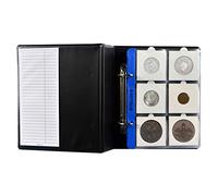 Album per cartoncini, 60 Tasche per oblò per Monete. 10 Fogli.