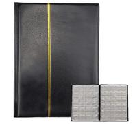 Album per Collezione di Monete - 250 Tasche, 10 Pagine, Raccoglitore Portamonete da Collezione (Nero)
