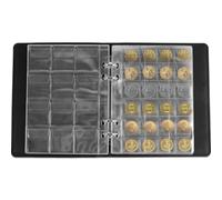 Album per collezione di monete Sutowe, 360 tasche, 4 x 4 cm, 10 pagine, portamonete, colore nero