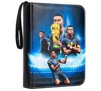 Album per figurine di calcio, album per figurine di allenamento, supporto per figurine di calcio, cartellina compatibile con figurine di calcio, capacità 400 figurine di calcio, blu scuro