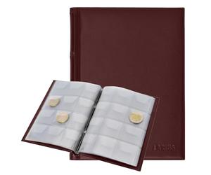 Album per monete da 120 pezzi da 2 euro, per monete commemorative (rosso)