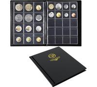 Album per Monete Da 160 Tasche - 10 Fogli Portamonete Di Dimensioni Miste 45X43/