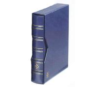 Album per monete e cofanetto Leuchtturm in pelle dal design classico Optima nuov