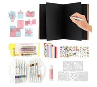 Album per Scrapbook Pieghevole a Fisarmonica, Libro di Memorie di Carta Pieghevole Fai Da Te - Album Scrapbook per Collezione Artigianato con Foto - Per La Laurea Matrimonio San