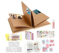 Album per scrapbooking a fisarmonica pieghevole - libro di ricordi estensibile fatto a mano, design in carta estensibile, supporto fotografico creativo | Album fotografico personalizzato per