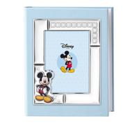 ALBUM PORTAFOTO DISNEY BIMBO CELESTE MICKEY C/LETTERINE ARGENTO BR115/3 25X30
