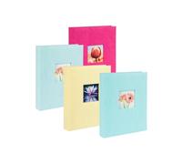 Album portafoto personalizzabile assortiti 24 x 31cm 30fg fogli in cartoncino con velina Lebez