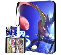 Album raccoglitore per carte Poke-mon, 50 pagine, 400 tasche, con cerniera di alta qualità, raccoglitore per carte di credito, raccoglitore per carte di credito, portatile, impermeabile, in