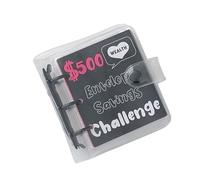 Album Raccolta Monete Carta 25 Tasche Titolo Denaro Titolare Della Raccolta Valuta 3 PVC Cover Binder Cover Budget Planner Saving Challenge Opuscolo