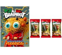 album skifidol italian brainrot + 3 BUSTINE con 14 carte l'una. 2 special ogni busta-skifidol italian brainrot universo psichedelico