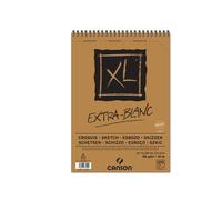 Album spiralato lato corto XL - A4 - 90 gr - 120 fogli - extra white - Canson