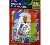 ALBUM STARTER PACK MONDIALI CALCIO FIFA WORLD CUP 2026 CON 5 BUSTINE FIGURINE