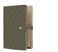 Album trasparente per riporre i gioielli, Libro portaoggetti for gioielli Tasche trasparenti con cerniera Raccoglitore in velluto in pelle PU multicolore(Green)