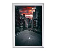 Albyco - Cornice - Per Foto - Per Manifesti - Colore: Alluminio - Formato A4 - Per Foto o Altri Poster o Immagini - Taglia A4, 21 x 29,7 cm, 19mm
