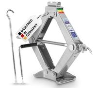 alca 436200 Forbici Cric X-Power, 2 tonnellate | Sella girevole, regolabile in altezza, utilizzabile con azionamento a manovella, in acciaio Q235, peso 3,3 kg