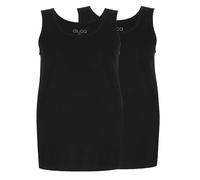 ALCA Fashion 100% cotone, canottiera intima da uomo, set da 2 pezzi, per uomini con circonferenza addominale, classica singlet, canottiera, scollo rotondo, camicia senza maniche per una circonferenza