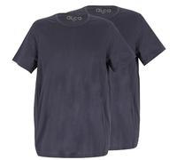 ALCA Fashion 100% cotone, maglietta autentica da uomo, set da 2 pezzi, per uomini con circonferenza vita taglie forti, scollo rotondo, maglietta perfetta per una circonferenza della vita più grande