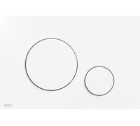 Alca Thin placca di comando per WC bianco M676