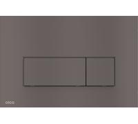Alca Thin placca di comando per WC nero-acciaio M57-GM-M