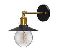 ALCAPOWER 929911 Paralume Metallico da Parete Stile Vintage LAMPADA NON INCLUSA