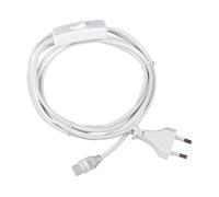 Alcapower - Cavo di alimentazione con presa e interruttore per strisce LED HEM IP65 serie MILKY e LED COB MILKY 220 V, lunghezza 1 metro, 15 x 8,6 mm