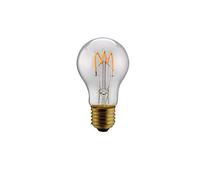 ALCAPOWER LAMPADA GOCCIA VINTAGE E27 3W FILAMENTI CURVI LUCE 2200K TRASPARENTE DECORATIVA
